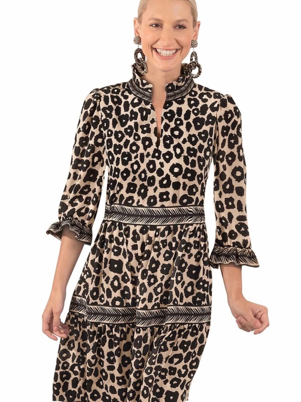 Gretchen Scott - Teardrop Dress - Me Jane- Leopard Print Dress